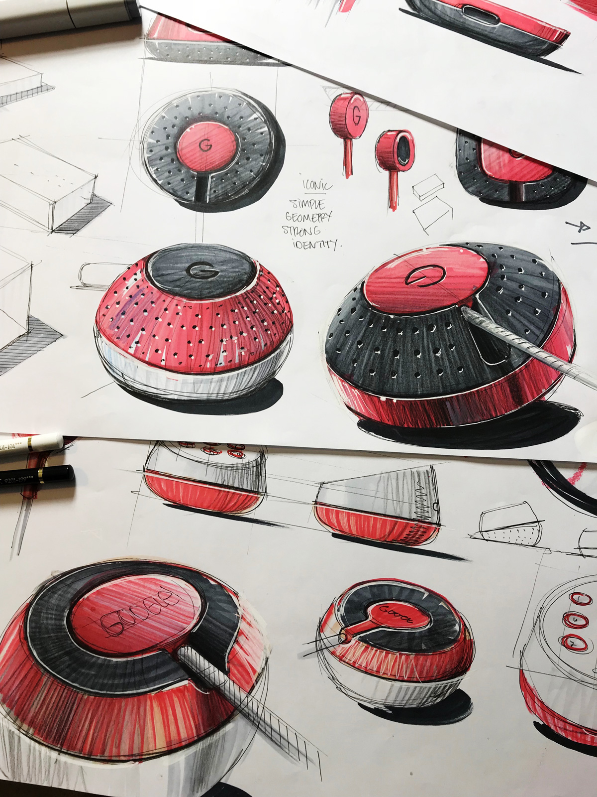 leManoosh Industrial design sketches